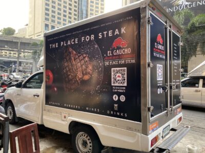 สติกเกอร์ติดรถโฆษณา