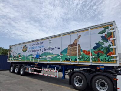 สติกเกอร์โฆษณาติดรถ 10 ล้อ