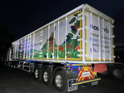 รับสั่งทำสติ๊กเกอร์โฆษณาติดรถบรรทุก ขนาดใหญ่