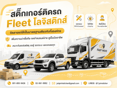 สติ๊กเกอร์ติดรถโลจิสติกส์